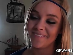 Flaxen-haired expensive pussy nailed regarding POV quality